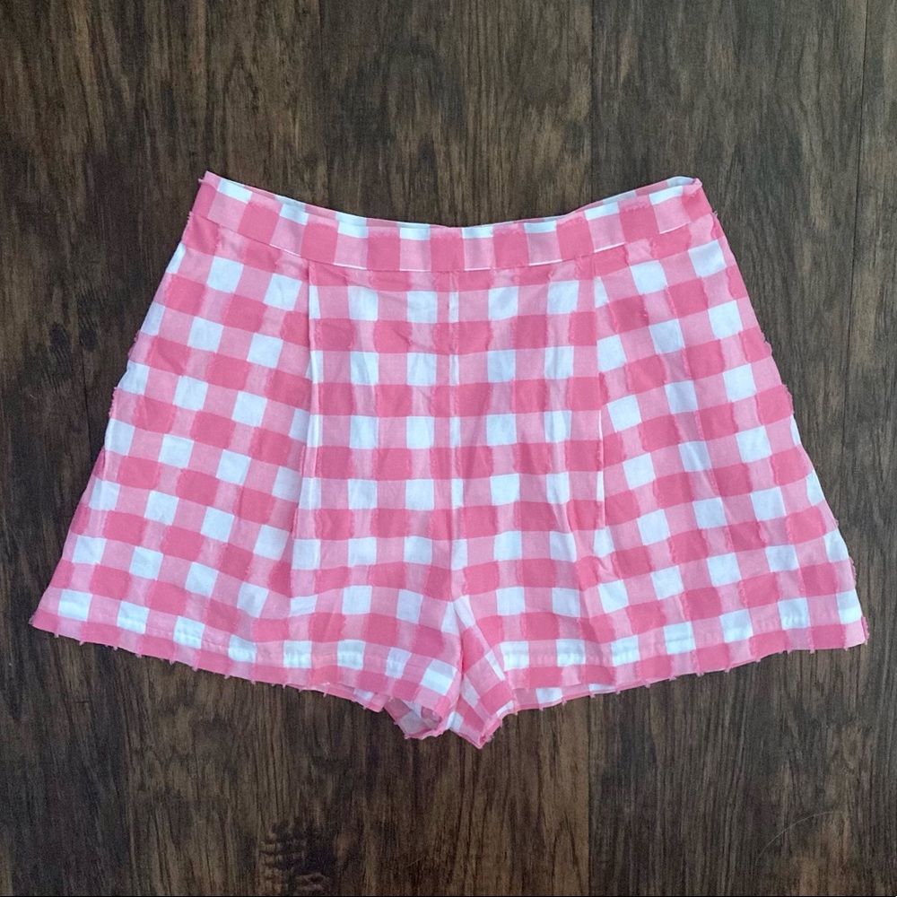 M.D.S. Stripes Checkered Shorts